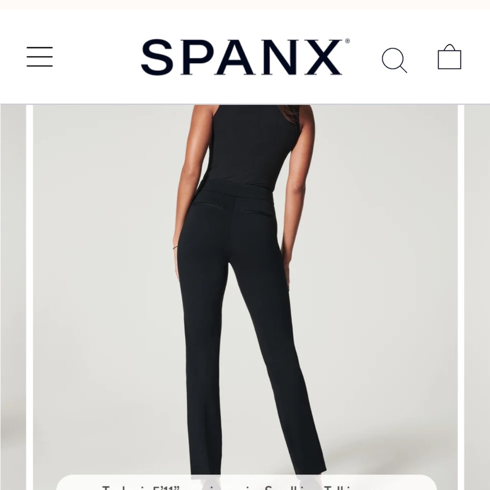Spanx the perfect pant black NWT